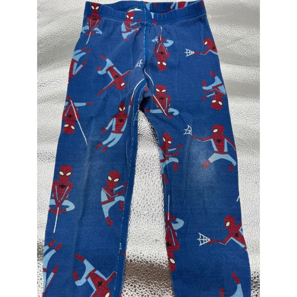 Hanna Andersson Marvel Spider-Man Organic Cotton Pajama‎ Pants Kids 3T Blue